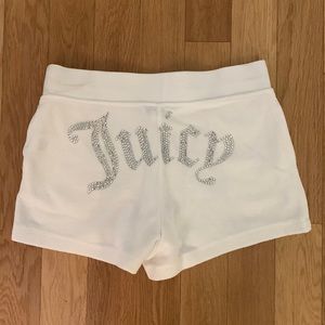 Juicy Couture Big Bling Cotton Velour Shorts *only worn once*